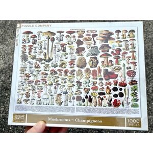 Mushrooms Champignons 1000 Pc Puzzle By New York Puzzle Company NEW Sealed 2016